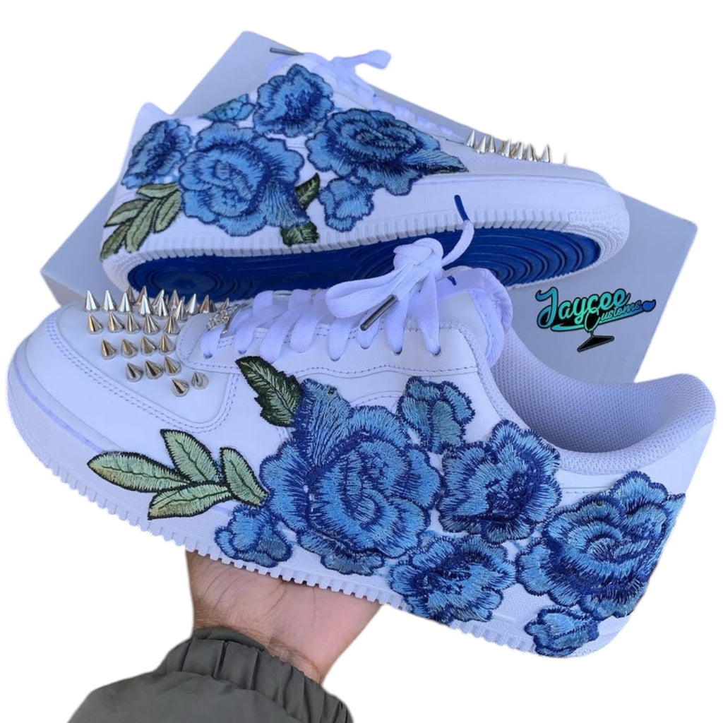 “Blue Floral Spikes”