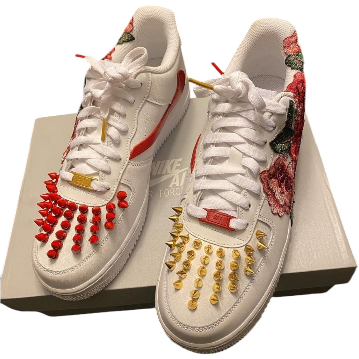 “Gold Red Spikes”